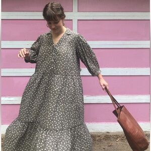 Esby Phillipa Dress - Basil Ristra XS